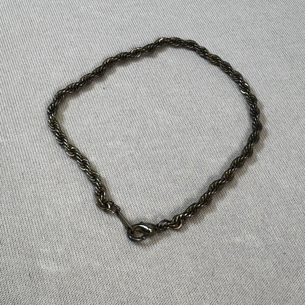 Classic Silver Rope Chain‎ Bracelet